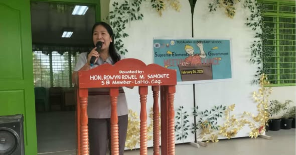 “Piliin ang karapat-dapat” – School Head Avon Bolanda sa miting de avance ng SELG Tucalana
