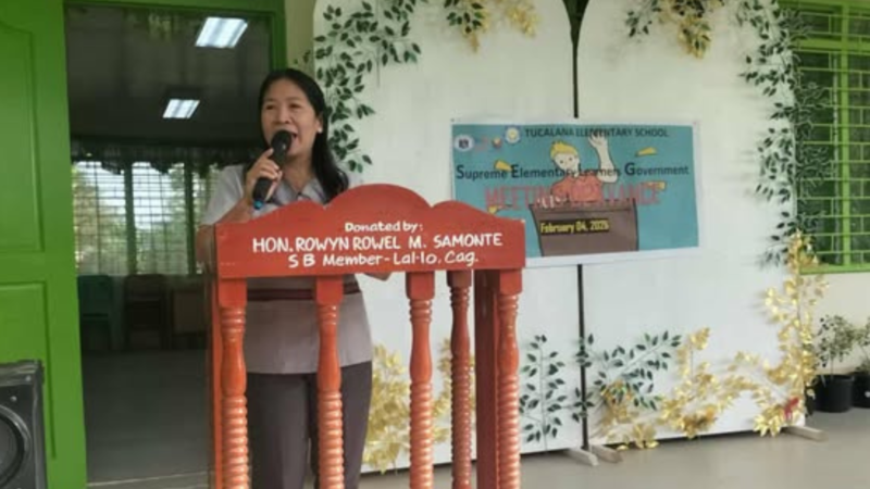 “Piliin ang karapat-dapat” – School Head Avon Bolanda sa miting de avance ng SELG Tucalana